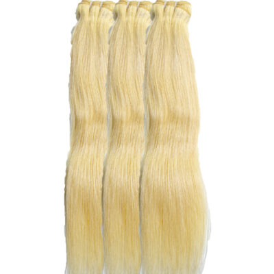 Blond Straight Hair Bundle - 3 Pack