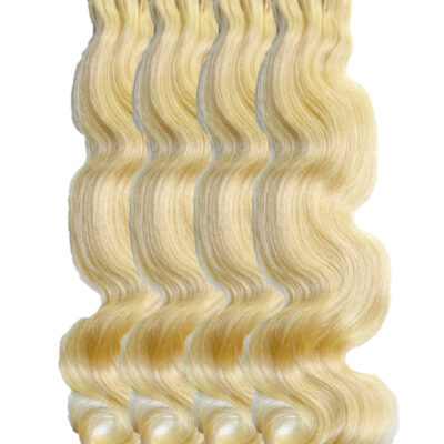 Blond Natural Body Wavy Hair Bundle - 4 Pack