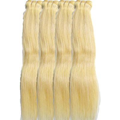 Blond Straight Hair Bundle - 4 Pack