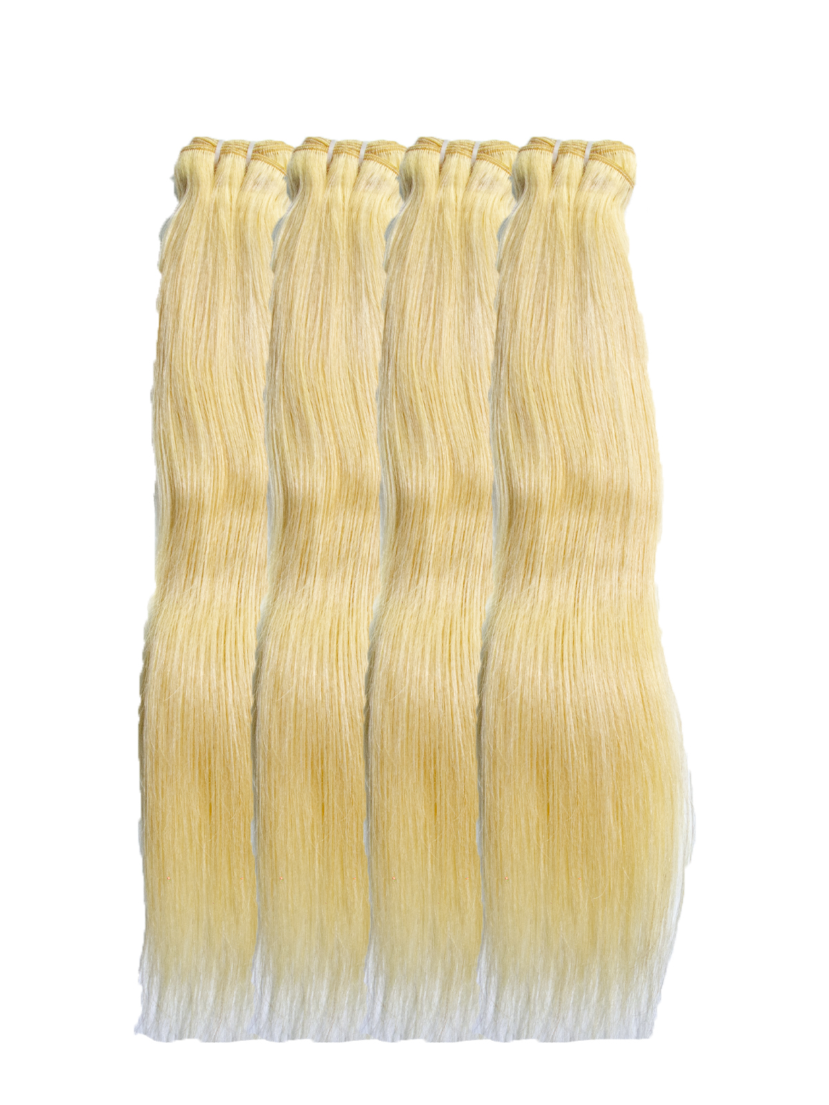 Blond Straight Hair Bundle - 4 Pack