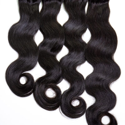 Natural Body Wavy Hair Bundle - 4 Pack